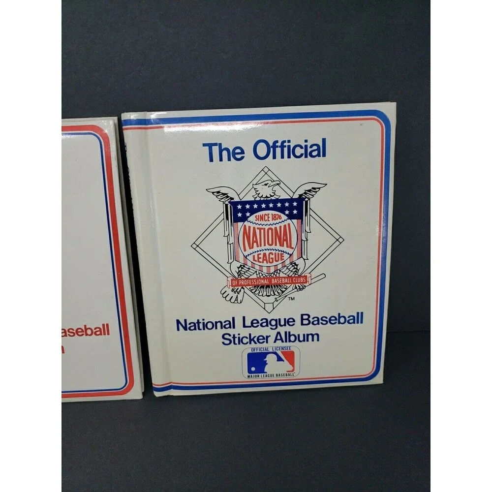 American & National League Baseball Sticker Albums MLB Vintage 1983 Imperial Toy